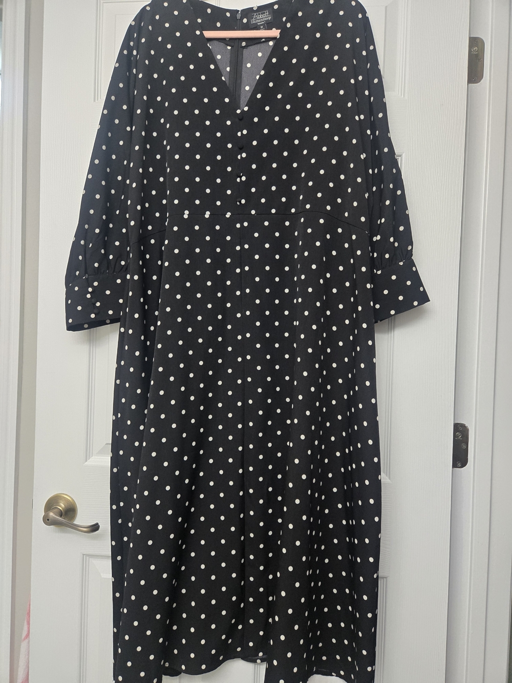 Abbott Elementary Black Polka Dot Maxi Dress